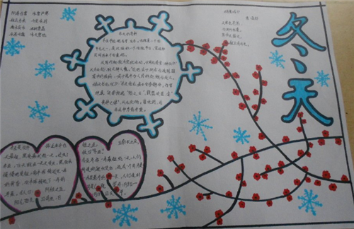 2020冬天手抄报内容简单