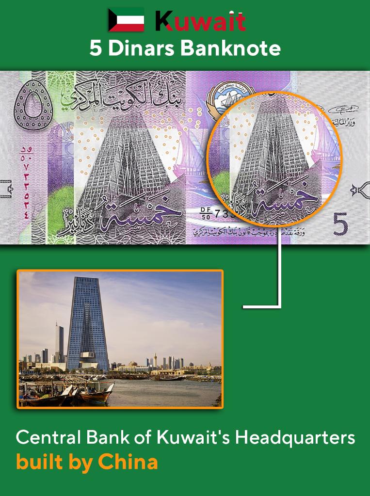 阿拉伯国家钱币上的中国建造细节一览