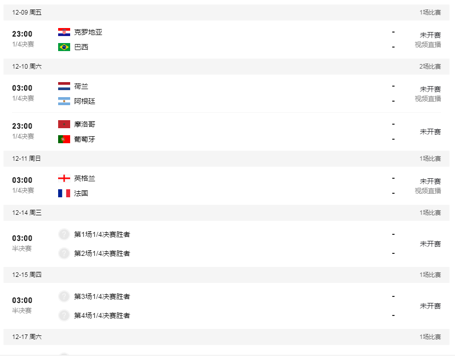 世界杯8强是哪些国家
