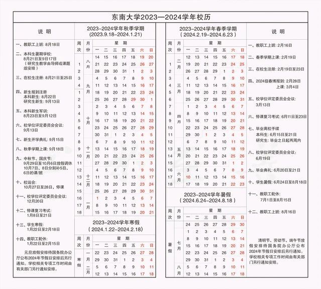 2024江苏部分高校寒假放假及开学时间