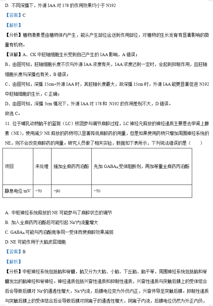 2024年湖南省邵阳武冈市高三11月期中生物试题及答案