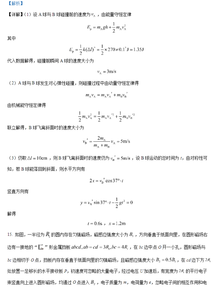 广西2024新高考九省联考物理试题及答案