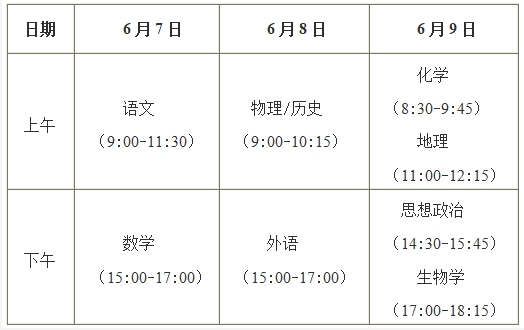 广西2024年高考时间由2天调整为3天