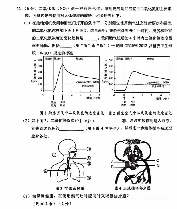 2024年重庆市中考生物真题含答案