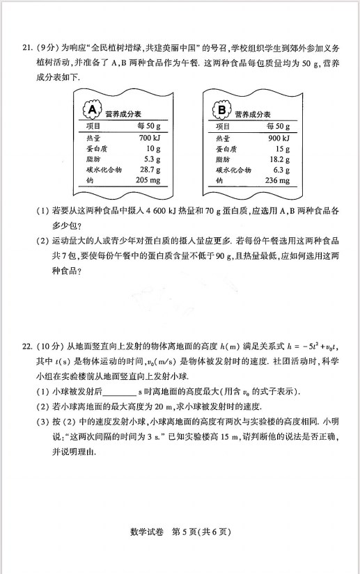 2024年河南省中考数学试卷