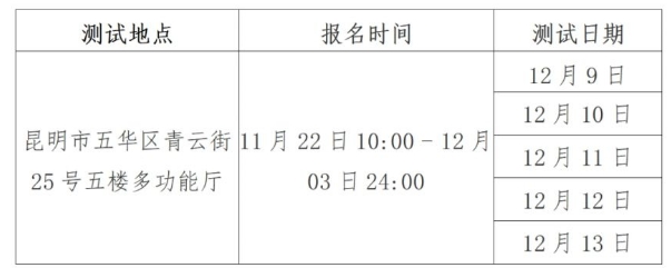 2024昆明12月普通话考试报名时间及入口