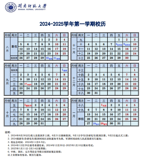 2025年闽南师范大学寒假放假时间