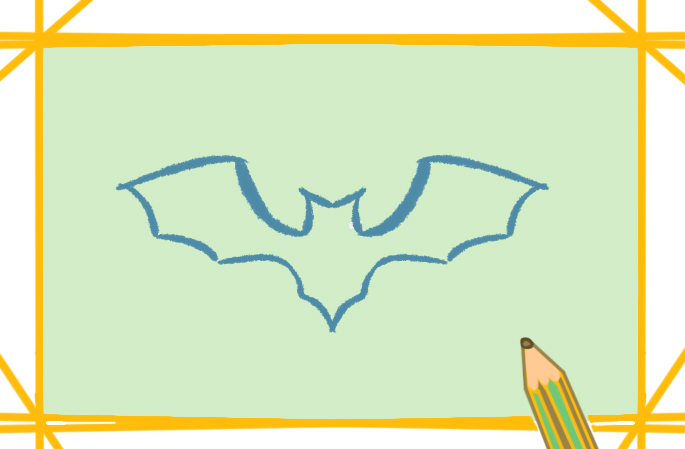 简笔画吓人的蝙蝠怎么画图片教程