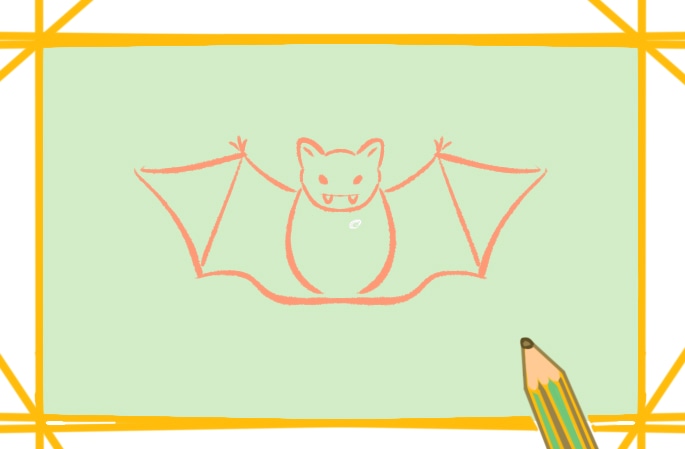 飞翔的蝙蝠上色简笔画要怎么画