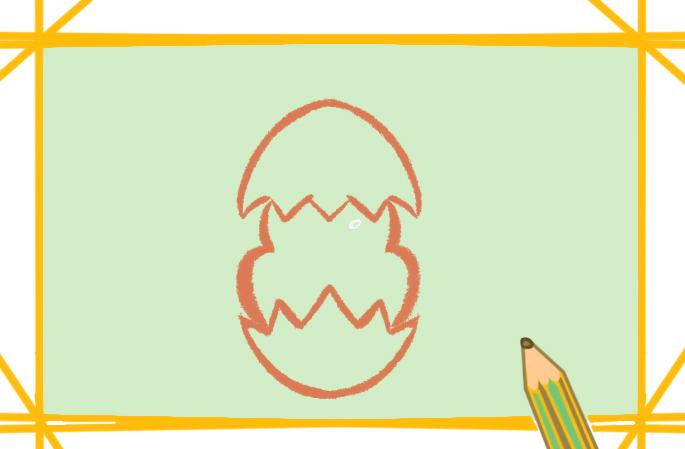 孵化的小鸡上色简笔画图片教程步骤