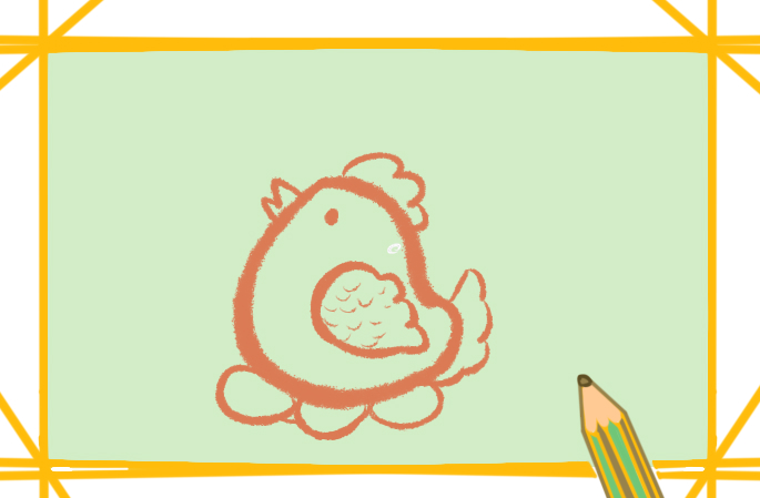母鸡孵蛋儿童画怎么画好看又简单