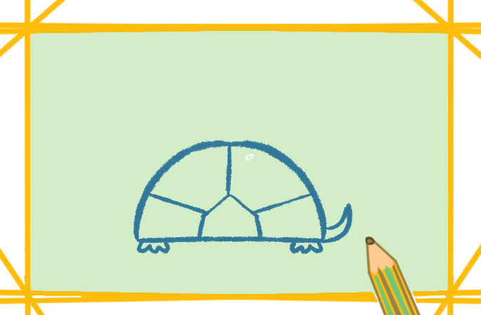 夏天的乌龟简笔画图片教程步骤