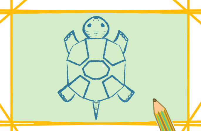 乌龟图片卡通简笔画可爱又好看