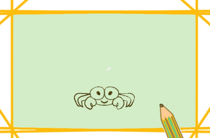 可爱的寄居蟹简笔画教程步骤图片