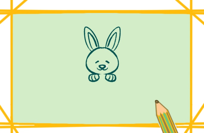 大耳朵小白兔简笔画教程步骤图片