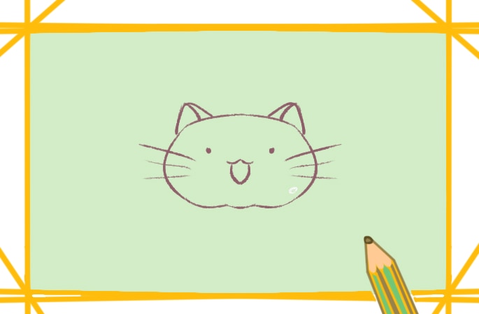 软乎乎的猫咪简笔画教程步骤图片