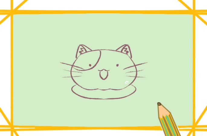 软乎乎的猫咪简笔画教程步骤图片