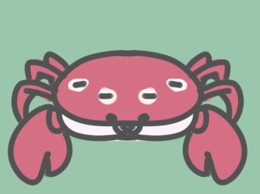 简单的螃蟹简笔画教程步骤图片