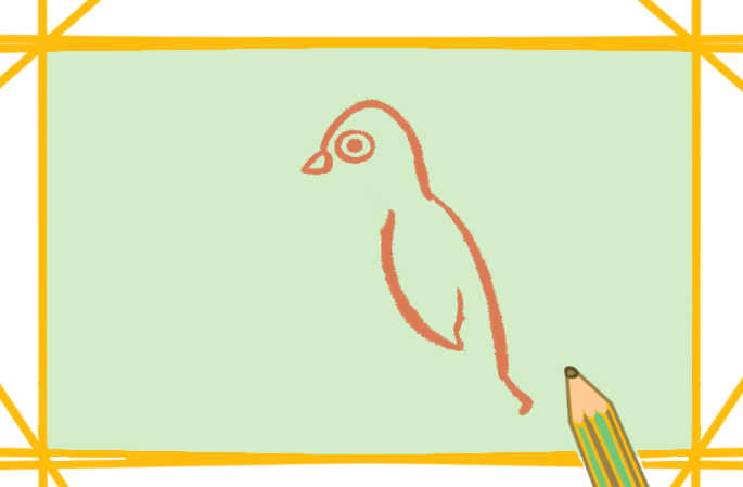 可爱的企鹅简笔画图片教程步骤