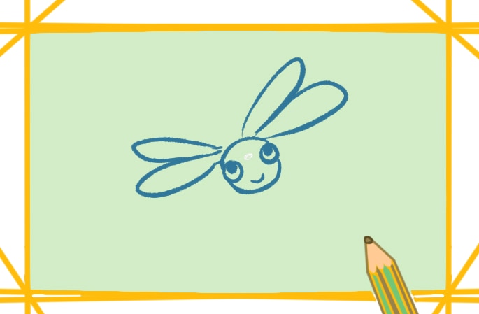 简单的蜻蜓简笔画教程步骤图片