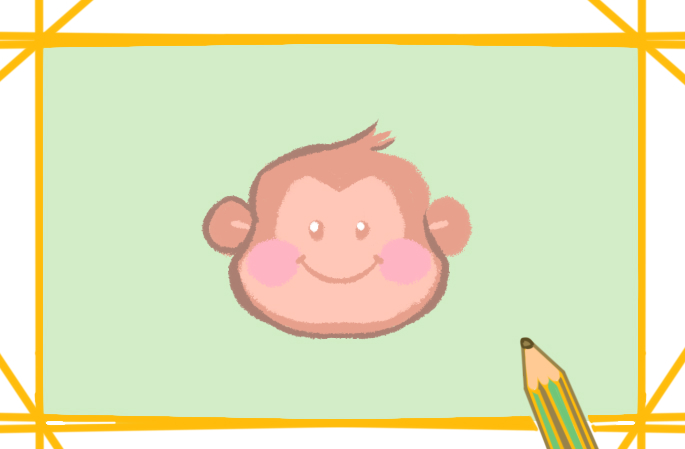 简单可爱的猴子简笔画图片教程步骤