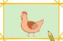 母鸡怎么画好看简单的图片