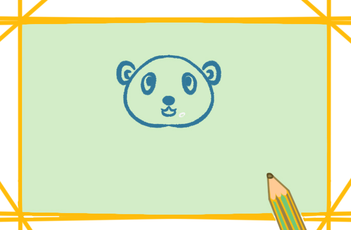 可爱的玩偶熊上色简笔画图片教程步骤
