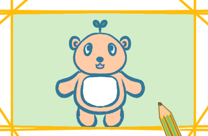 简单的玩具熊怎么画好看