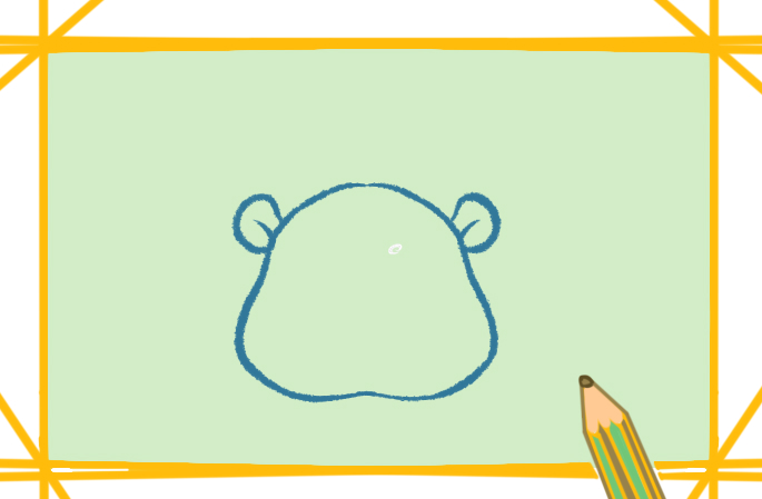 胖胖的小熊猫上色简笔画图片教程步骤