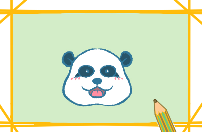 简单好看的熊猫简笔画图片教程步骤