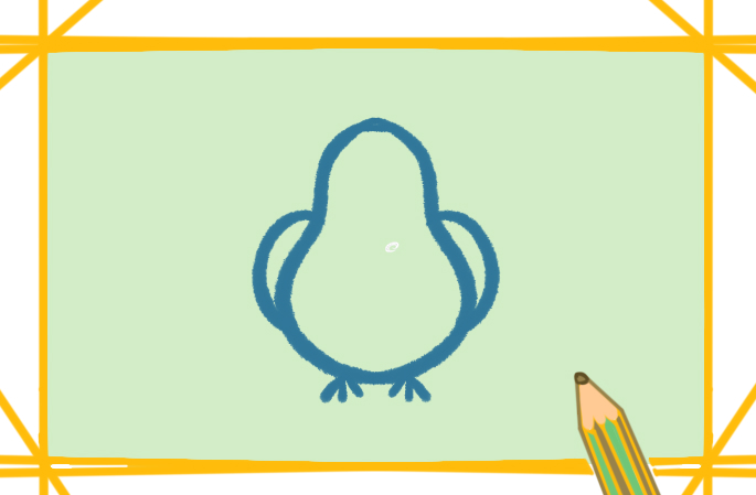 动物之小鸟上色简笔画图片教程步骤