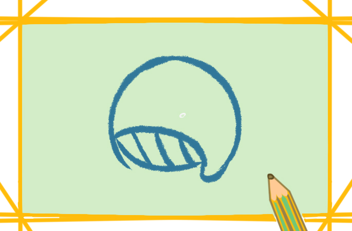 可爱的小鲸鱼上色简笔画要怎么画