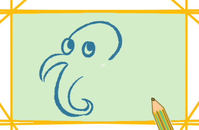 简单漂亮的章鱼简笔画图片教程步骤