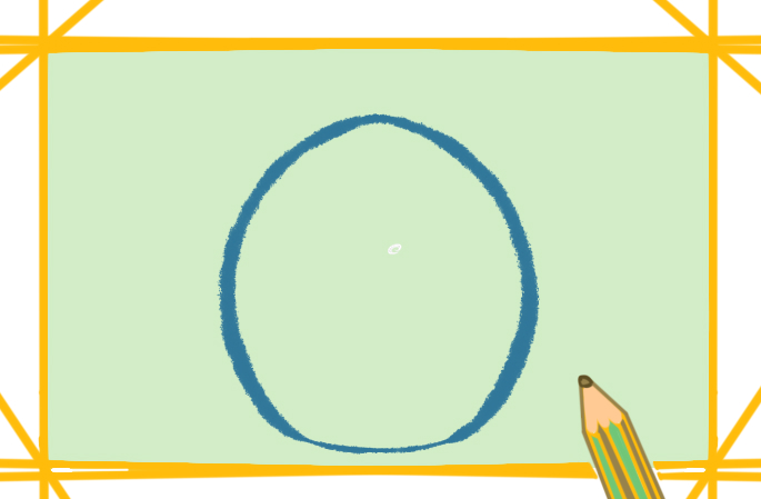 愉悦的菠萝上色简笔画图片教程步骤