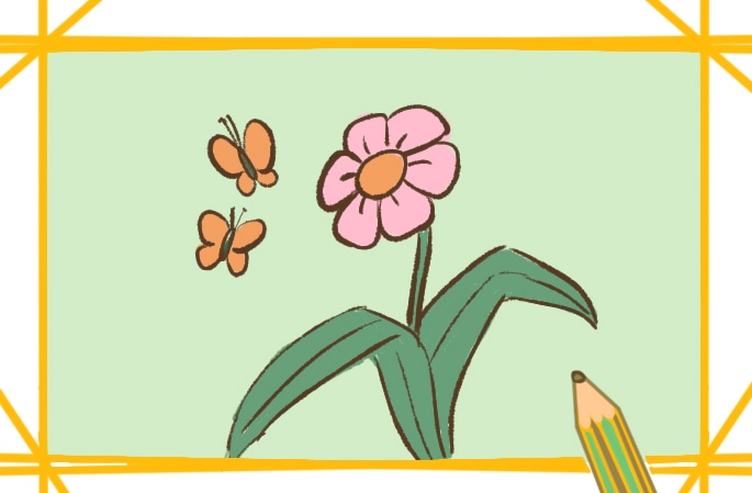 漂亮的植物简笔画教程步骤图片