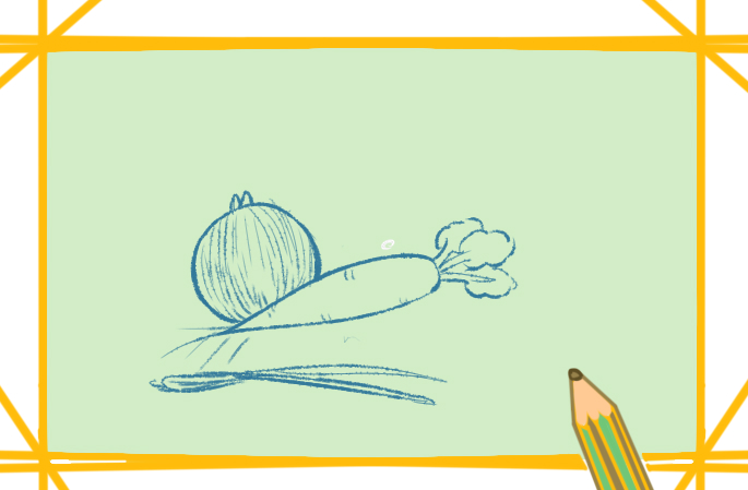 蔬菜简笔画图片带颜色的教程图