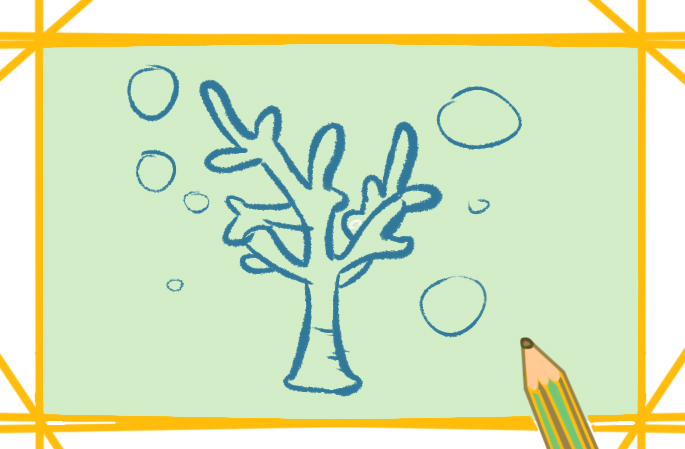 好看的珊瑚上色简笔画要怎么画