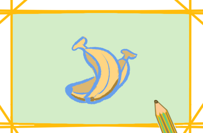 好看的香蕉上色简笔画要怎么画