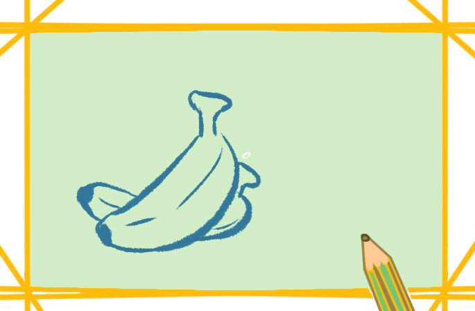 美味的香蕉上色简笔画要怎么画