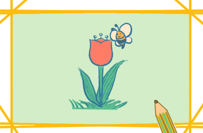 简单漂亮的花朵简笔画教程步骤图片