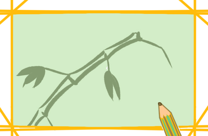 好看的竹子简笔画教程步骤图片