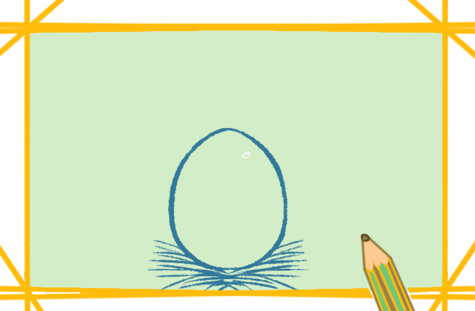 复活节的彩蛋小学生简笔画图片教程步骤