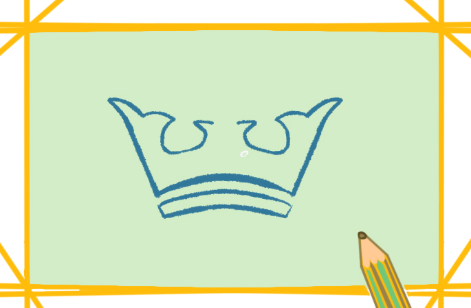 冰雪的王冠上色简笔画图片教程步骤