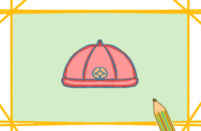 简单的帽子简笔画教程步骤图片