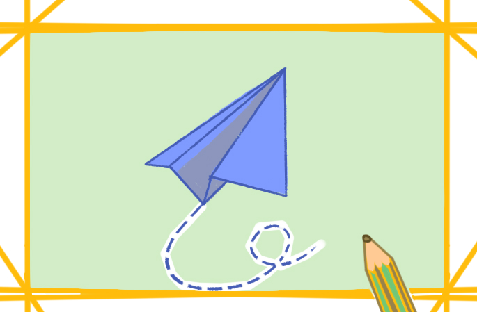 简单的纸飞机简笔画图片教程步骤