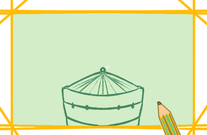 简单的笼屉简笔画教程步骤图片