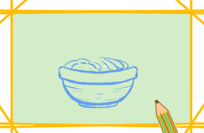简单的节约粮食简笔画原创图片教程